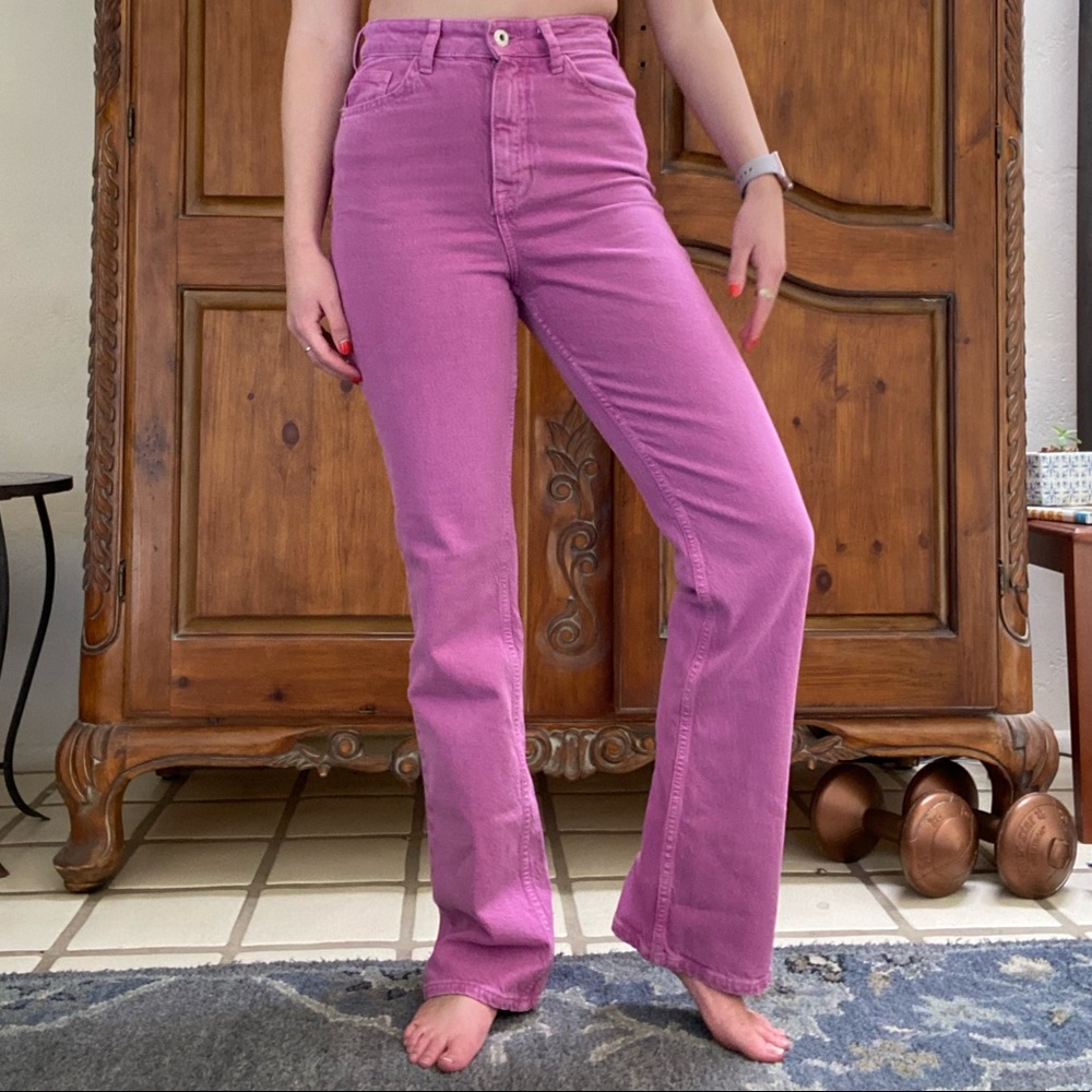 Zara Z1975 high rise bootcut jeans
